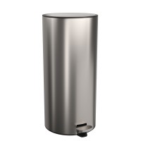Lixeira Redonda Inox com Pedal 30L Deca 1005.RED.30.INX