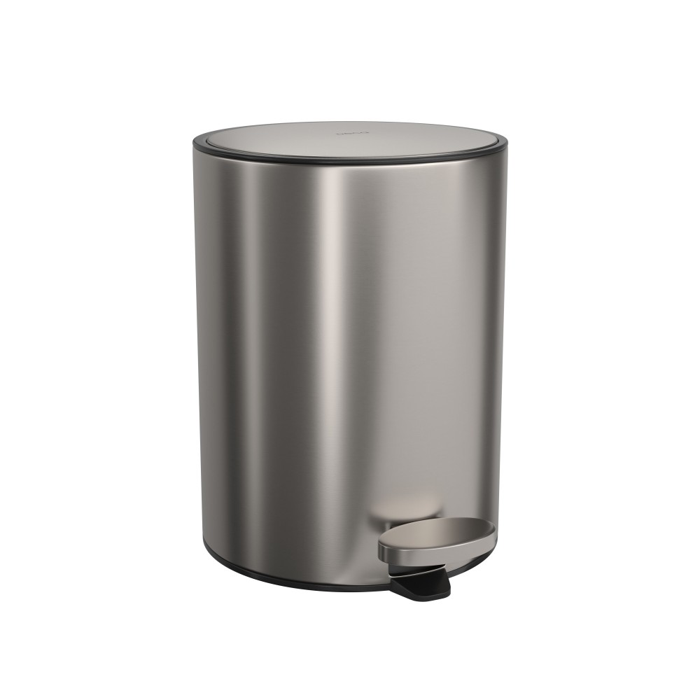 Lixeira Redonda Inox com Pedal 5L 1005.RED.5.INX - Deca