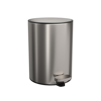 Lixeira Redonda Inox com Pedal 5L Deca 1005.RED.5.INX