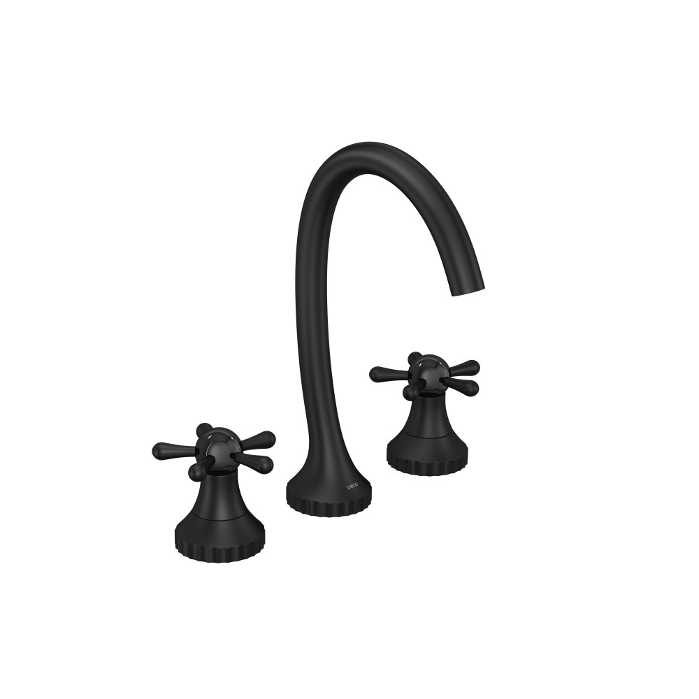 Misturador Lavatório Mesa Bica Alta Perola Black Matte 1877.BL108.MT - Deca