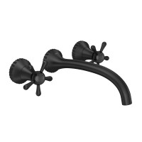 Misturador Lavatório Parede Perola Black Matte Deca 1878.BL108.MT