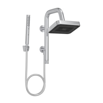 Chuveiro Select Eco Parede 20x16cm Retangular com Desviador Cromado Deca 1933.C.DES