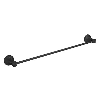 Porta Toalha Grande Black Matte Pérola Deca 2040.BL108.MT