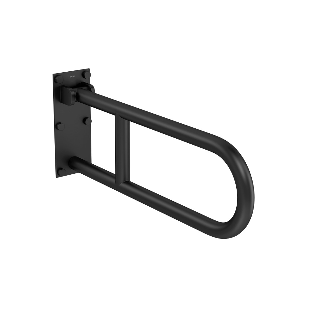 Barra de Apoio Lateral Articulada 60cm Conforto Black Matte 2315.BL.060.MT - Deca