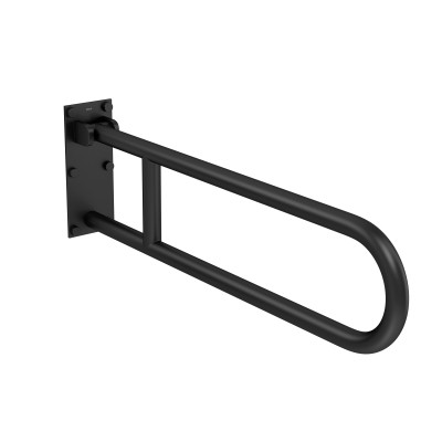Barra de Apoio Lateral Articulada 80cm Conforto Black Matte 2315.BL.080.MT - Deca