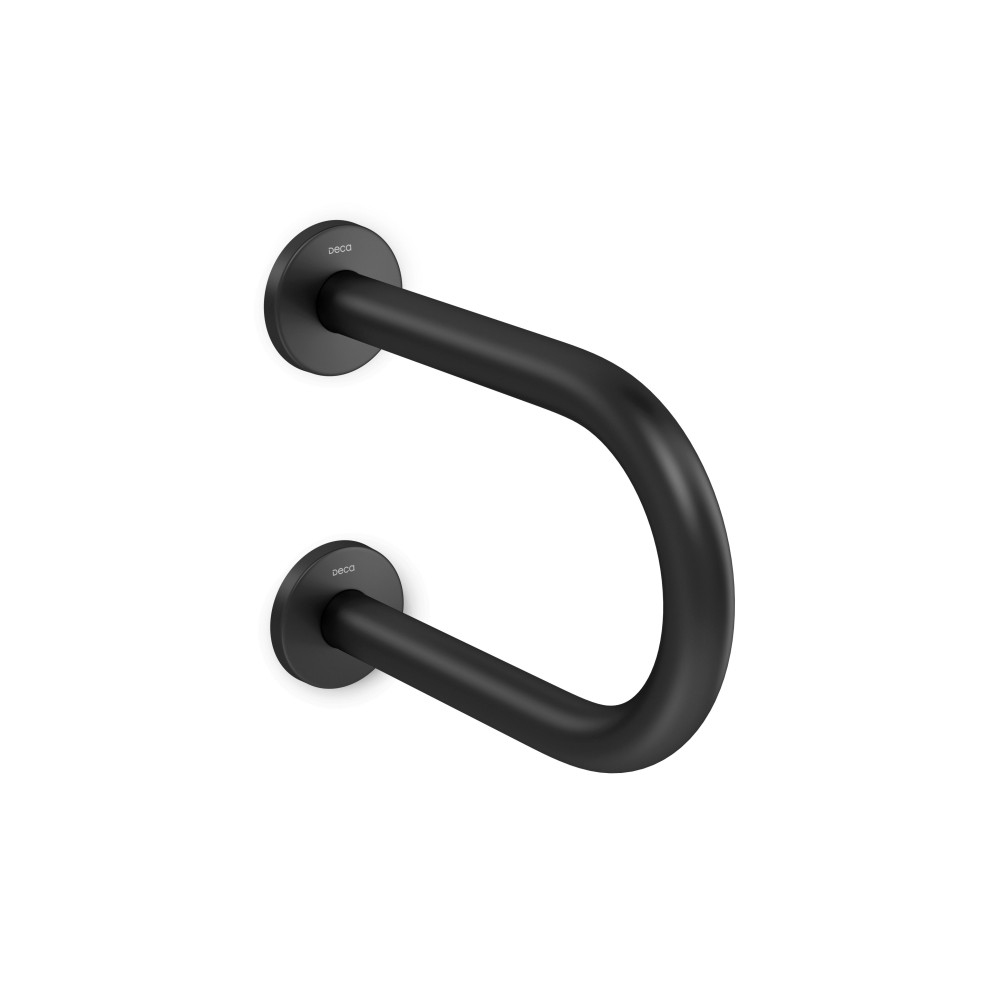 Barra de Apoio Lateral 30cm Conforto Black Matte 2373.BL.030.MT - Deca