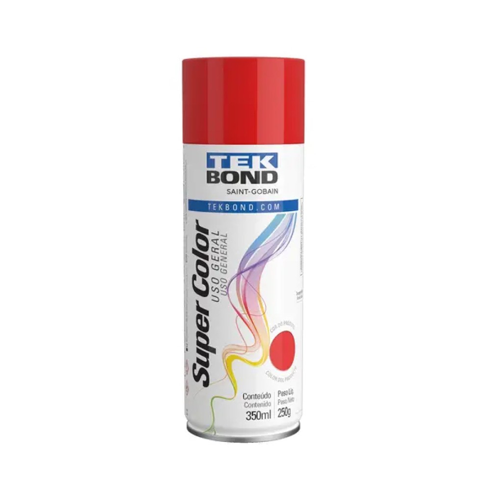 Tinta Spray Uso Geral Vermelho 350ml / 250g - Tekbond