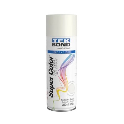 Tinta Spray Uso Geral Branco Fosco 350ml / 250g Tekbond
