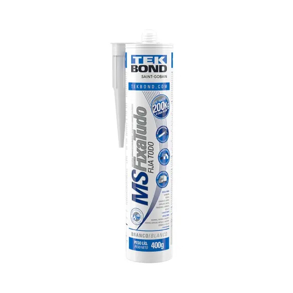 Adesivo MS Fixa Tudo Branco 400g - Tekbond