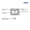 Cuba Undermount Morgana 60 FX Inox Escovado - Tramontina - vista 3