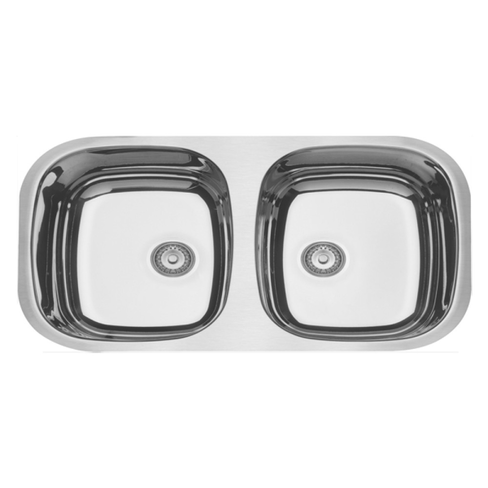 Cuba Dupla Embutir Isis 2C 34 BL Aço Inox Alto Brilho 72x40 cm 94030/207 - Tramontina