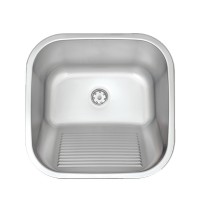 Tanque Inox 40x40 Tramontina de Encaixe/Embutir Escovado 94403/107