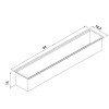Calha Umida 90 cm Aço Inox 94534/002 - Tramontina - vista 2