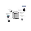 Lixeira Octos Aco Inox com Balde Removivel e Pedal 10L 94544/410 - Tramontina - vista 3