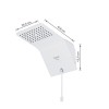 Chuveiro Elétrico Ducali Eletrônico Branco 220V/7500W - Zagonel - vista 6