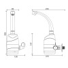 Torneira Elétrica de Parede Luna 4T Branca 220V/5500W - Zagonel - vista 5