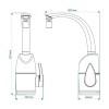 Torneira Elétrica de Mesa/Parede Prima Touch Branca 220V/5500W - Zagonel - vista 2