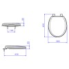 Assento Plastico SlowClose Izy/Ravena/Studio AP.165.17 - Deca - vista 3