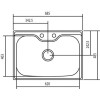 Cuba Sobrepor Morgana 60 FX 69x49cm Inox Escovado - Tramontina - vista 2
