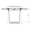 Lixeira Embutida Granito 5 litros 94518/005 - Tramontina - vista 2