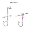 Kit flexivel Redondo C/ suporte p/ Ducha manual 4605.C.170 - Deca - vista 3