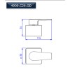 Acabamento gaveta 1 1/4 e 1 1/2 Level 4900.C26.GD - Deca - vista 2