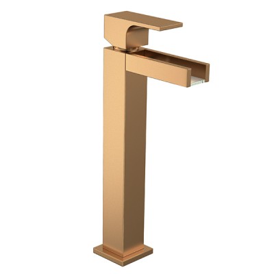 Misturador Monocomando Gold Matte Bica Alta Cascata Unic Deca 2885.GL90.CAS.MT