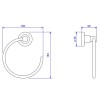 Porta Toalha Argola Izy 2050.C37 - Deca - vista 2