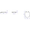 Assento Poliester Slow Close Duna/Nuova/Carrara/Link /Omega AP.237.17 - Deca - vista 3