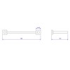 Porta Toalha Barra Dupla Banho Quadratta 2042.C83 - Deca - vista 2