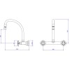 Misturador Pia Parede Bica Movel Max 1258 C34 - Deca - vista 2
