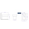 Bide Quadratta 3 furos B.44.17 - Deca - vista 2