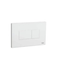 Acabamento para caixa de descarga embutida Pneumatica Quadra Duo branco 4900.E.HQD.DUO.BR