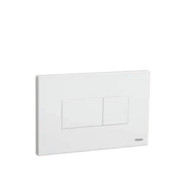 Acabamento para caixa de descarga embutida Pneumatica Quadra Duo branco 4900.E.HQD.DUO.BR