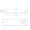 Base Prateleira Comtemporanea com Rasgo 350mm 4247.R97.035.BR - Deca - vista 2