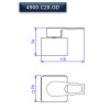 Acabamento gaveta 1 1/4 e 1 1/2 Level Mix 4900.C28.GD - Deca - vista 2