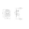 Misturador termostato Decaterm 2430.C.034 - Deca - vista 2